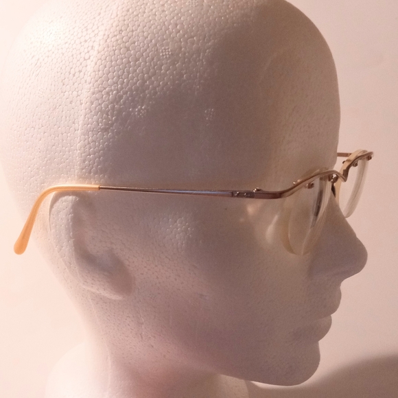 1990s Flair Unique Vintage Half Rim Jet Set 699 Eyeglasses Sunglasses Frame - Picture 7 of 11